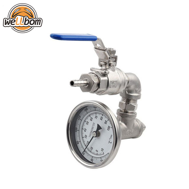 Weldless Cooler Temperature Kit, Stainless Steel Bi-metal Thermometer, 1/2" Hose Barb,Tumi - The official and most comprehensive assortment of travel, business, handbags, wallets and more.